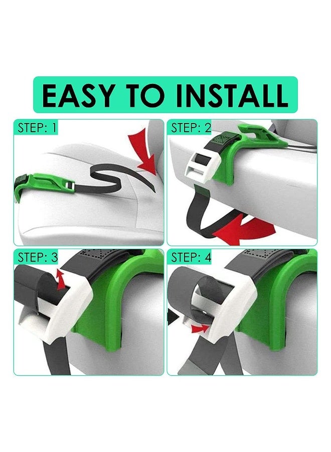 Pregnancy Car Seat Belt Adjuster Seat Bump Strap for Pregnant Women Protect Belly Prevent Compression of Abdomen Maternity Seat Cover Belt for Expectant Mothers Green - Image 3