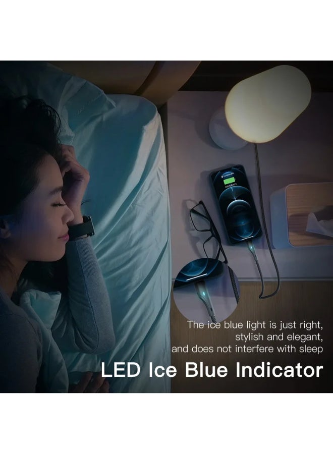 ESSAGER USB-A to Lightning Cable 2.4A Fast Charging iPhone Cable 1M, Durable Charging & Data Sync Cable 480Mbps - Image 2