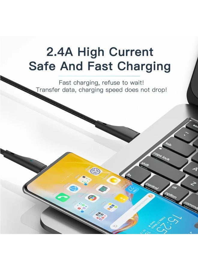 ESSAGER USB-A to Lightning Cable 2.4A Fast Charging iPhone Cable 1M, Durable Charging & Data Sync Cable 480Mbps - Image 5