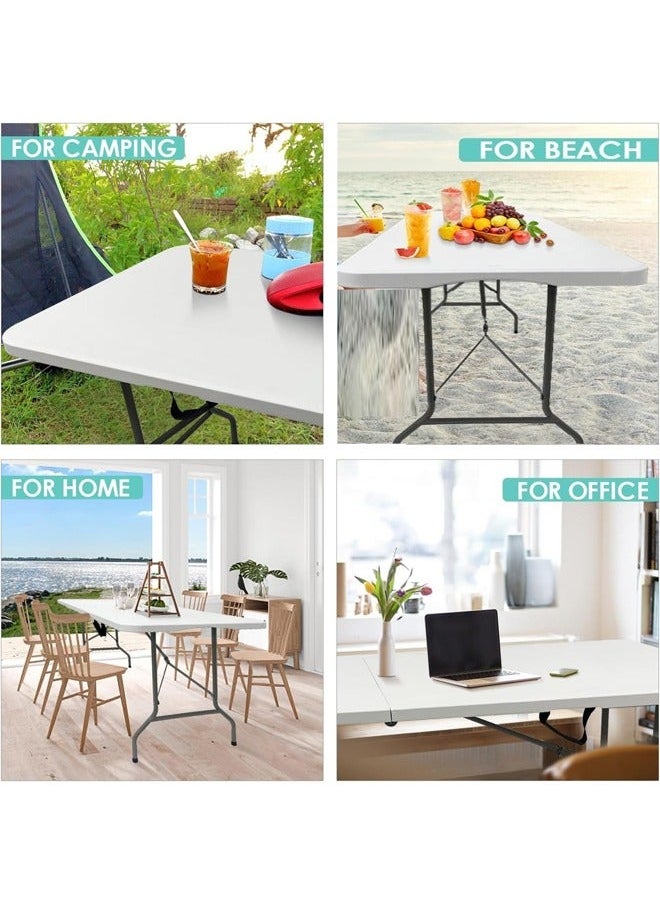 Phone Planet - Beauty and functionality in one design with a folding table in white color with dimensions of 180x70 cm - Image 1