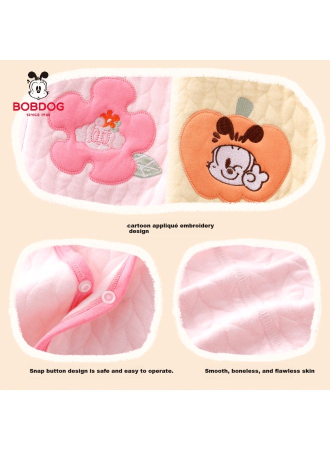 Bobdog Kids Vest Spring And Autumn Sleeveless Jacket Boys And Girls Loose Casual Baby Cotton Pink Floral 80 - Image 4