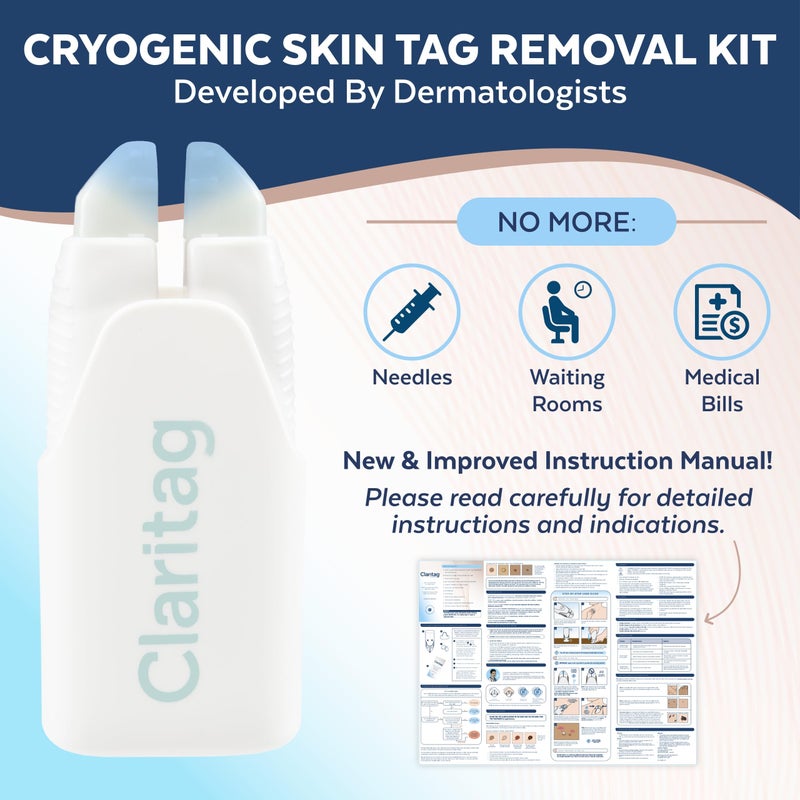 Claritag Advanced Skin Tag Remover - FDA-Cleared Device - Only for Skin Tag Removal - Works in 7-14 Days - Up to 10 Treatment Cycles - Cryogenic Freeze-Off Kit - Image 5