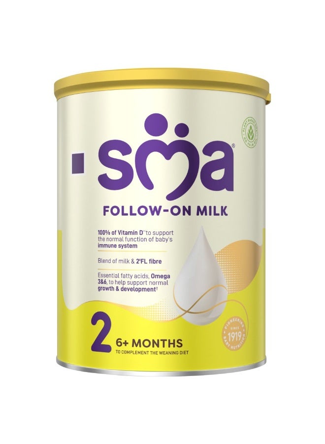 SMA Stage 2 Follow on Milk Baby Powder Formula 6 Plus Months 800 g - Image 1
