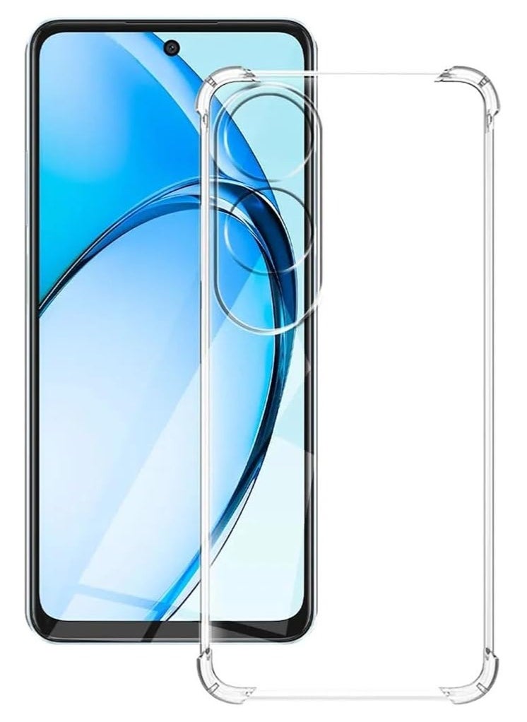 ماركة غير محددة - جراب OPPO A60، غطاء خلفي شفاف كريستالي، مادة TPU الناعمة المقاومة للصدمات، نتوء حماية الكاميرا، حواف مبطنة، شفاف (شفاف) - Image 1