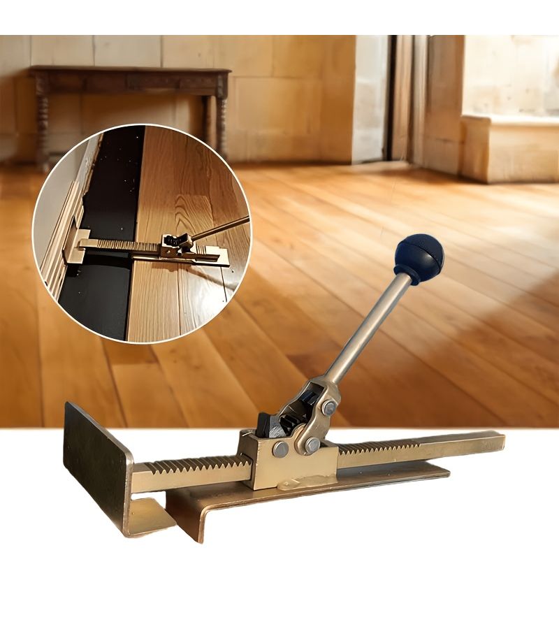 Wooden Floor Clamps Heavy Duty Pull Bar Professional Flooring Installation Tool With Adjustable Handle Durable Metal Construction For Flooring Projects - Image 1