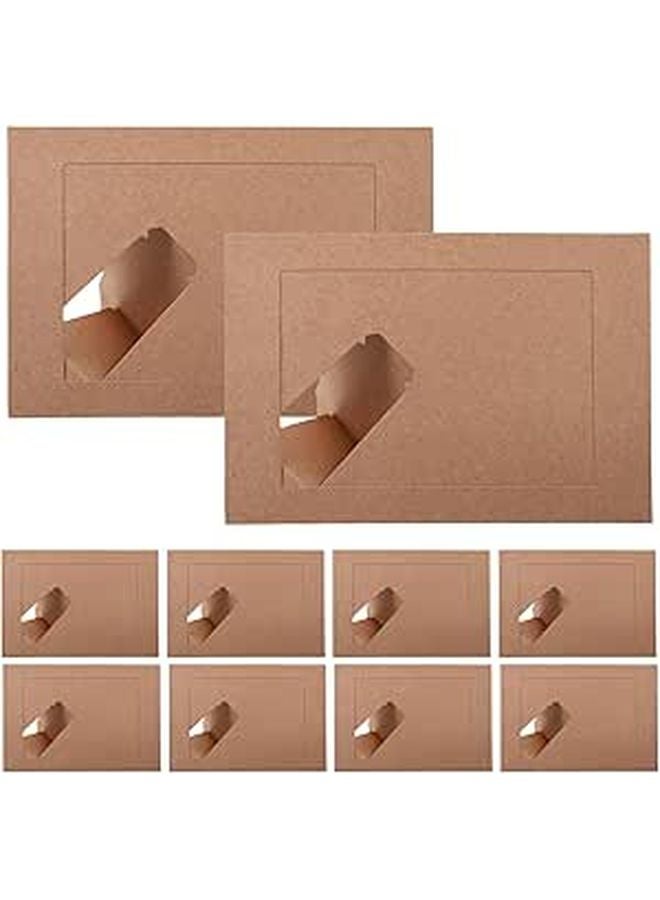 DIY Kraft Paper Photo Frames 6 Inch Set of 10 For Wall Desk Decoration Display - Image 1