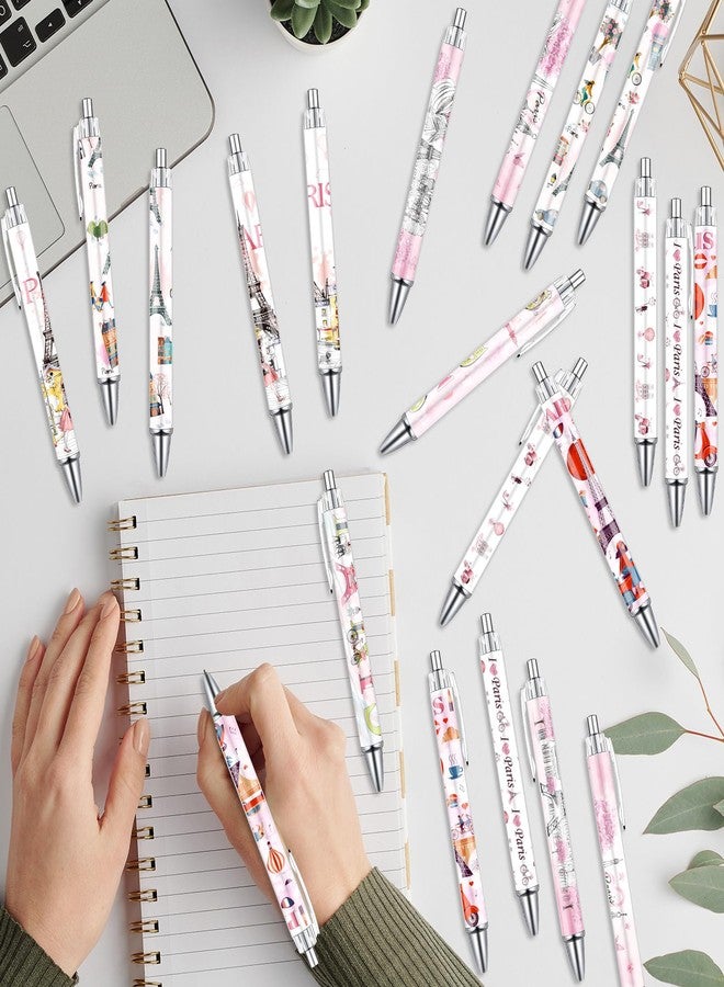 Wxiben Paris Ballpoint Pens Set - 24PCS City Travel Souvenirs Gifts French Paris Pen Eiffel Tower Smooth Writing Ballpoint Bulk for Women Girls Teacher Traveler Office School Supplies Party Gift - Image 5