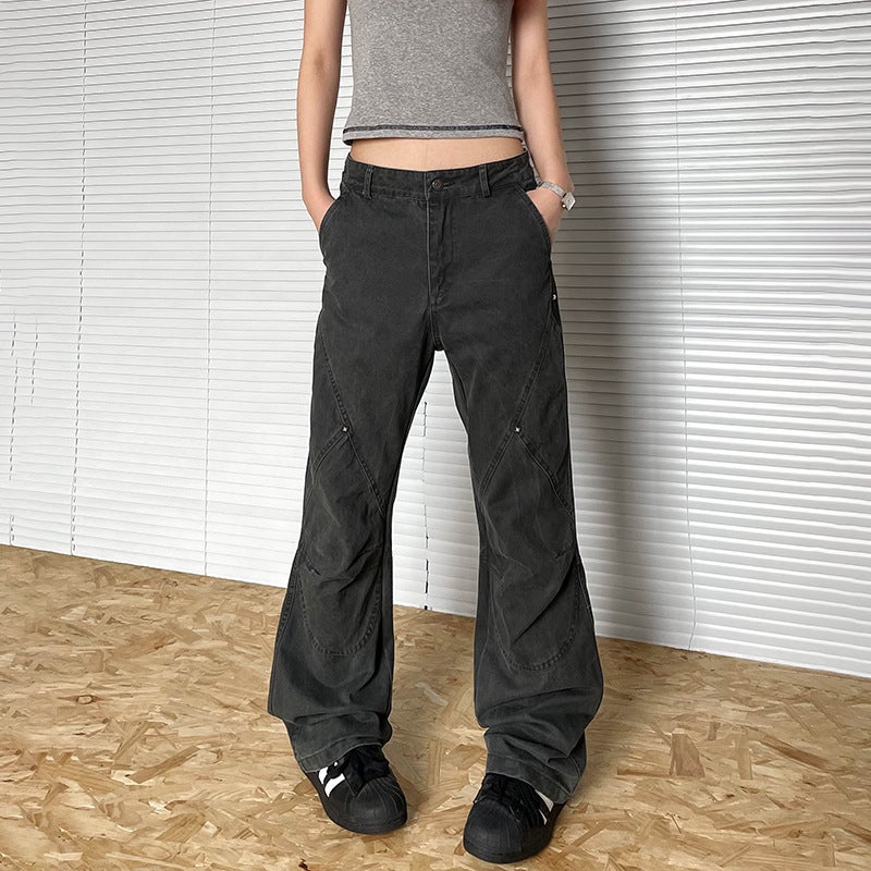 Unisex Casual Daily Denim Jeans - Image 2