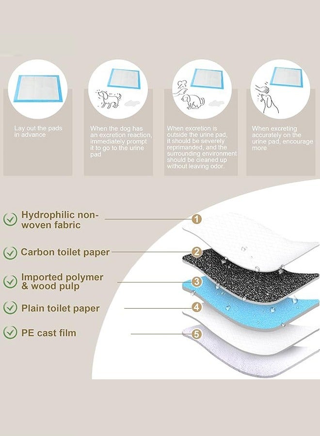 وسادات تبول الكلب منصات الكلاب كبيرة جداً منصات التبول في الرائحة الكريمة للكلاب ، وسادات الجرو ، فائقة الامتصاص 6 طبقات مقاومة للتسرب الأرجواني منصات التبول الكبيرة للكلاب مع الرائحة القضاء - Image 3