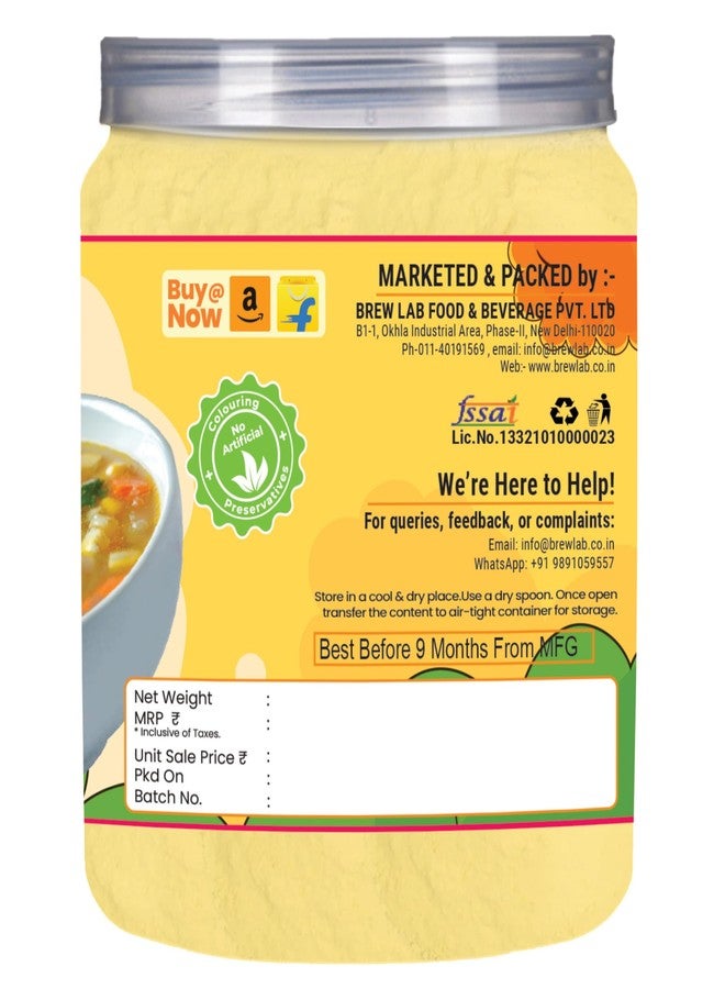 Brew Lab Instant Sweet Corn Soup Premix | Ready in 1 Minute | No Boiling Required | Real Corn Taste | Quick & Easy Veg Soup Mix (250 g) - Image 4