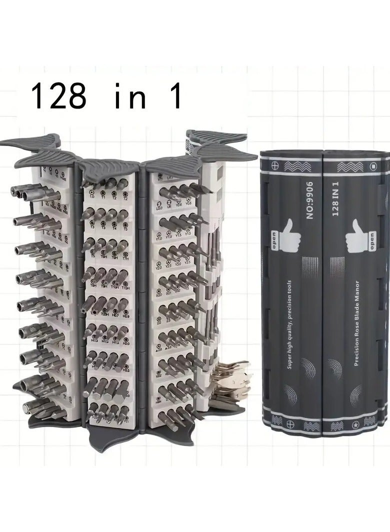 128 in 1 Electronics Precision Screwdriver Set, Professional Magnetic Repair Tool Kit with 122 Bits for Computer, PC, iPhone, Laptop, Game Console, Watch, Xbox, PS5, MacBook, Ring Doorbell - Image 3