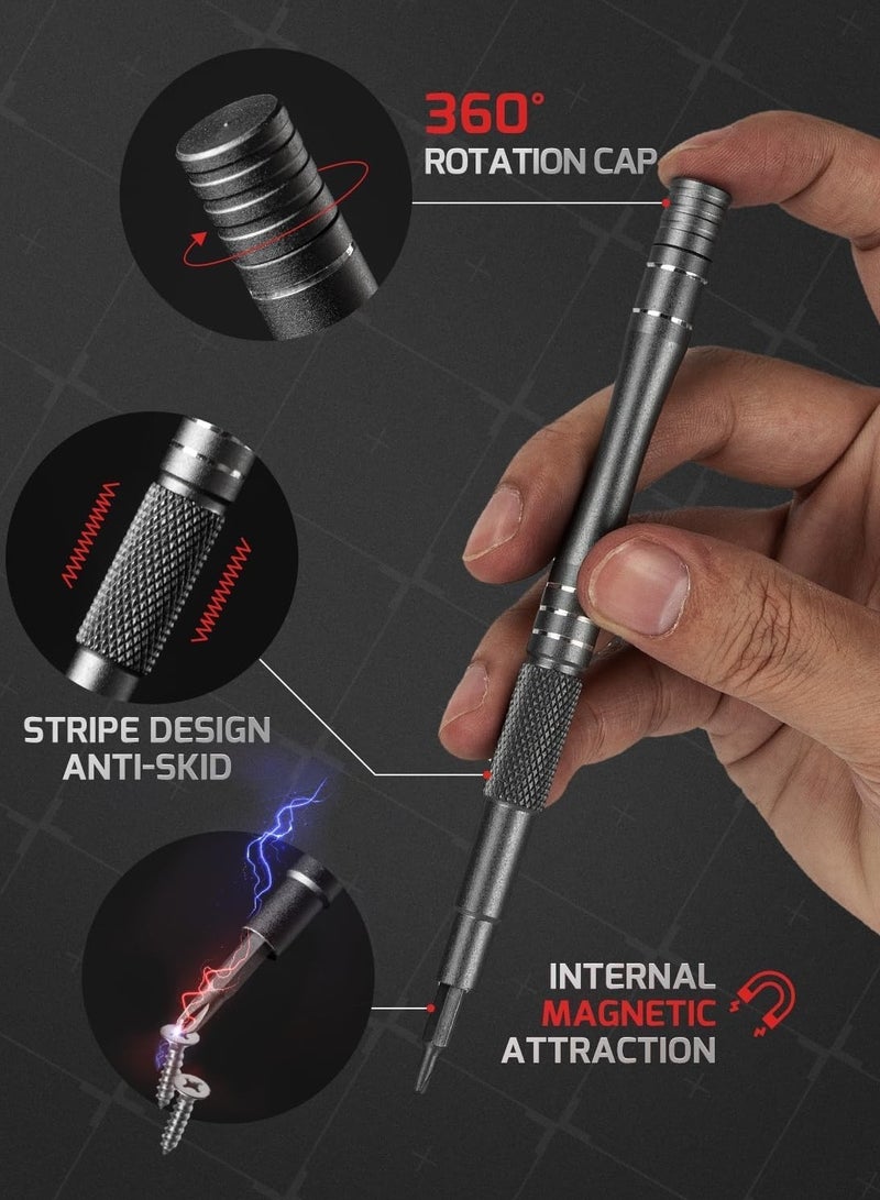 128 in 1 Electronics Precision Screwdriver Set, Professional Magnetic Repair Tool Kit with 122 Bits for Computer, PC, iPhone, Laptop, Game Console, Watch, Xbox, PS5, MacBook, Ring Doorbell - Image 5