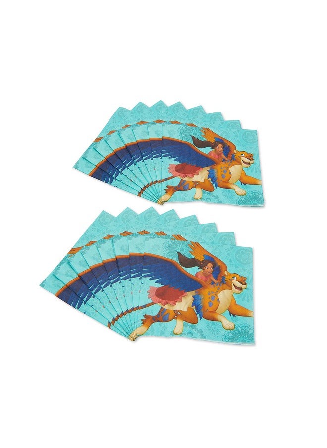 American Greetings Amscan Luncheon Napkins | Disney© Elena of Avalor Collection | 6.5" x 6.5" | 16 pcs | Party Accessory  - Image 3