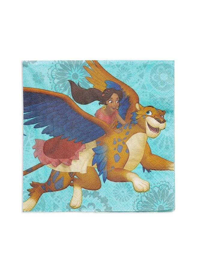 American Greetings Amscan Luncheon Napkins | Disney© Elena of Avalor Collection | 6.5" x 6.5" | 16 pcs | Party Accessory  - Image 1