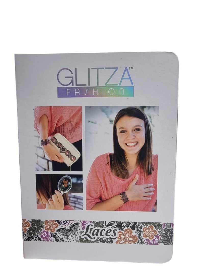 Glitza Fashion Delx Laces 7843 Temporary Tattoos - Image 1