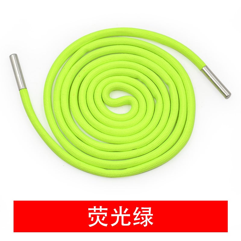 High-End Metal Tip Drawstrings for Hoodies and Pants fluorescent green
