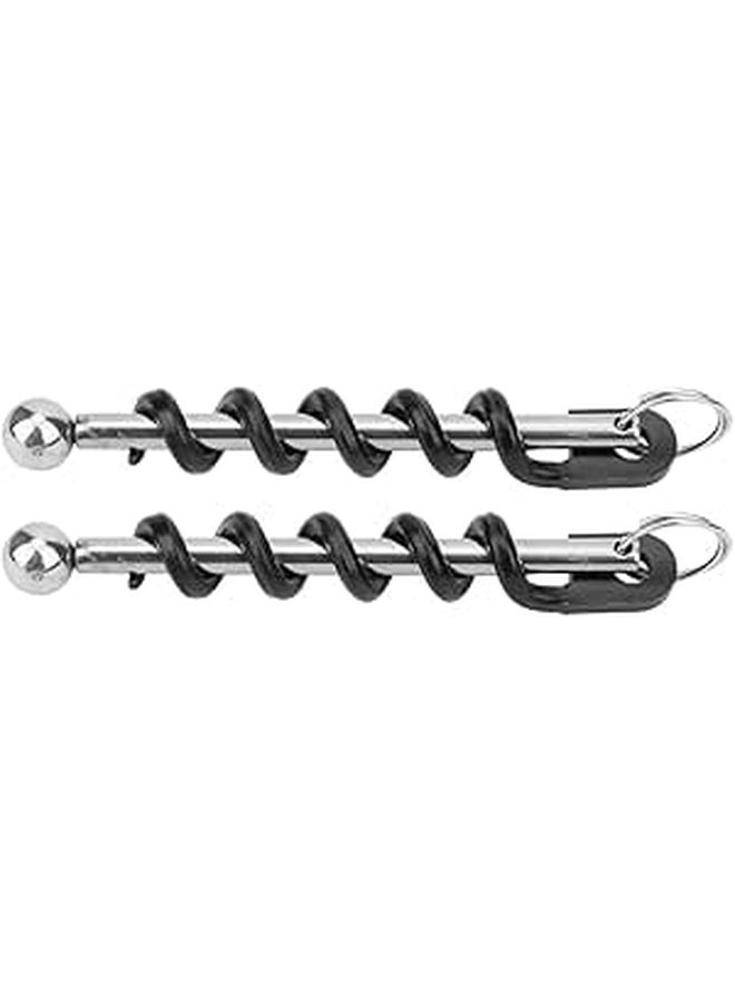 Bottle Opener 2 Pack Beer Wine Bottle Opener Stainless Steel Portable Bar Kitchen Tool Black - Image 1