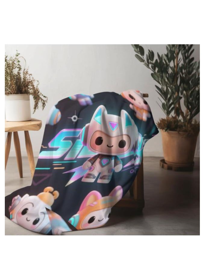 general Flannel thin blanket (warm and comfortable, suitable for sleep, gaming, dust removal and sandproof) 150cm*200cm - 989 - Image 1