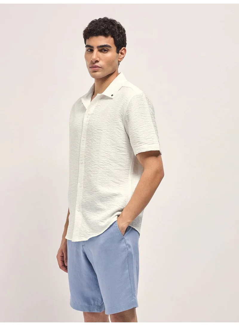 THE BEAR HOUSE  Men’s Shirt for Office, Casual & Party Wear | Comfortable Long Sleeve Shirt with Classic Collar, Button Closure & Versatile Stylish Look for Men | Best Price UAE