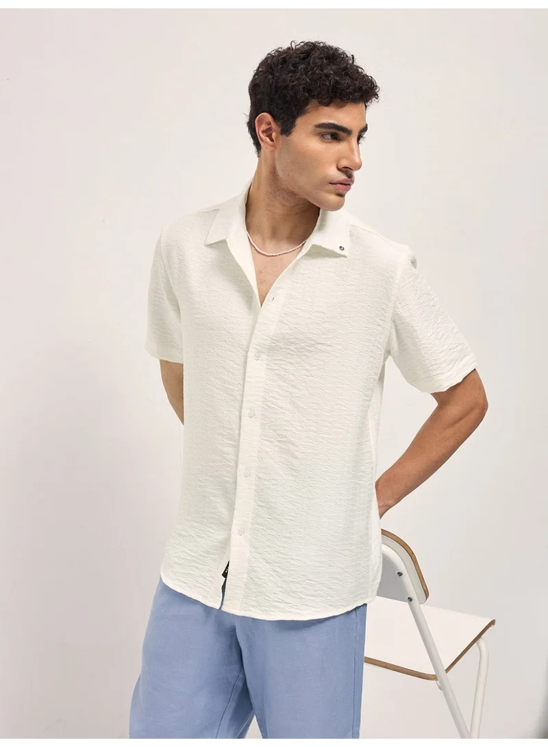 THE BEAR HOUSE  Men’s Shirt for Office, Casual & Party Wear | Comfortable Long Sleeve Shirt with Classic Collar, Button Closure & Versatile Stylish Look for Men | Best Price UAE