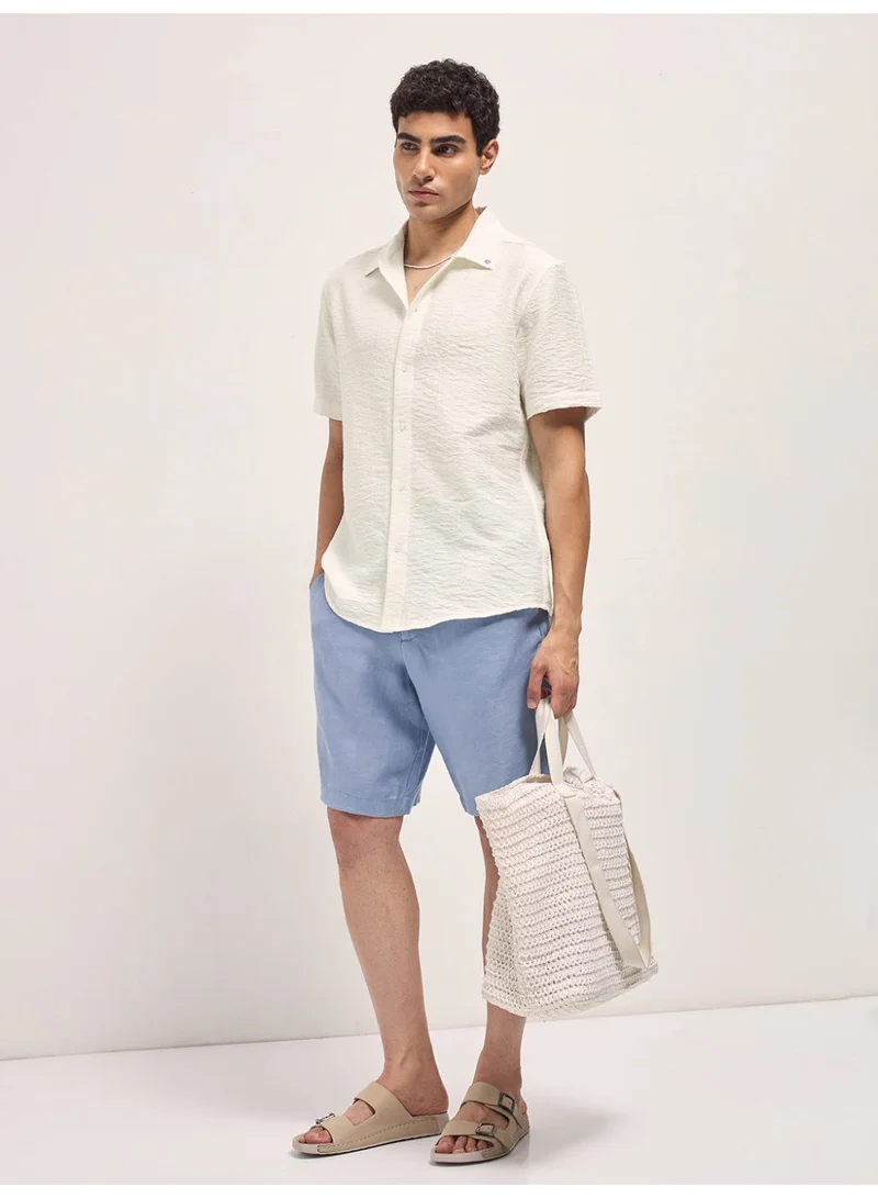 THE BEAR HOUSE  Men’s Shirt for Office, Casual & Party Wear | Comfortable Long Sleeve Shirt with Classic Collar, Button Closure & Versatile Stylish Look for Men | Best Price UAE