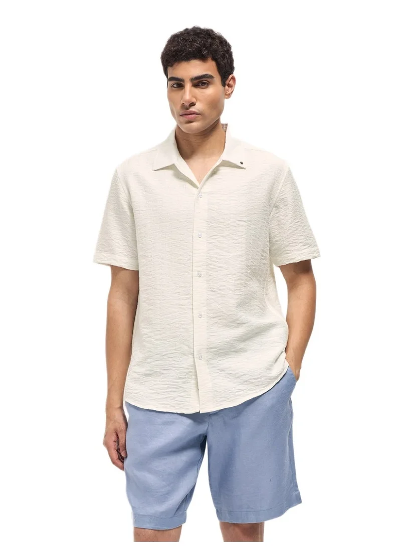 THE BEAR HOUSE  Men’s Shirt for Office, Casual & Party Wear | Comfortable Long Sleeve Shirt with Classic Collar, Button Closure & Versatile Stylish Look for Men | Best Price UAE