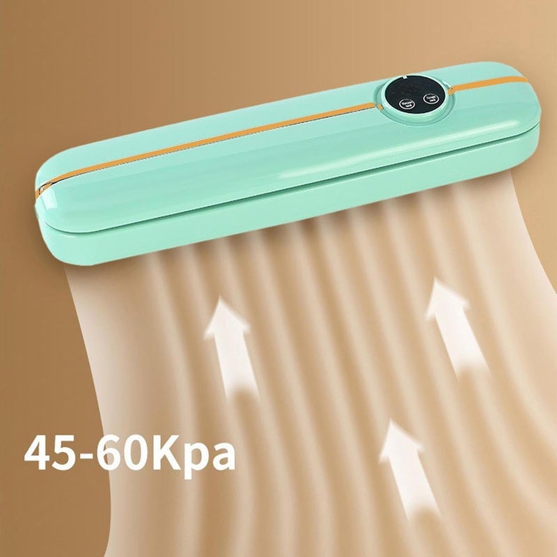 MVM Enterprise Vacuum Sealer Machine Food Protector Vacuum Sealer Lightweight Automatic Food Vacuum Sealer DryMoist Modes Builtin Cutter Easy To Clean multicolour - Image 3