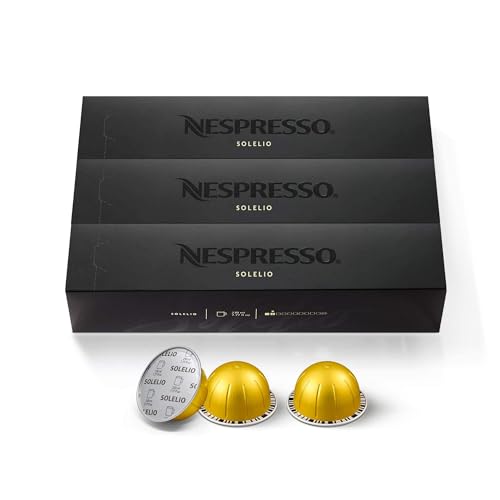 Nespresso Capsules Vertuo Solelio Mild Roast Coffee 30Count Coffee Pods Brews 78 oz - Image 1