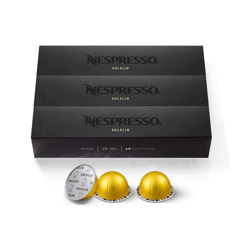 Nespresso Capsules Vertuo Solelio Mild Roast Coffee 30Count Coffee Pods Brews 78 oz - Image 2