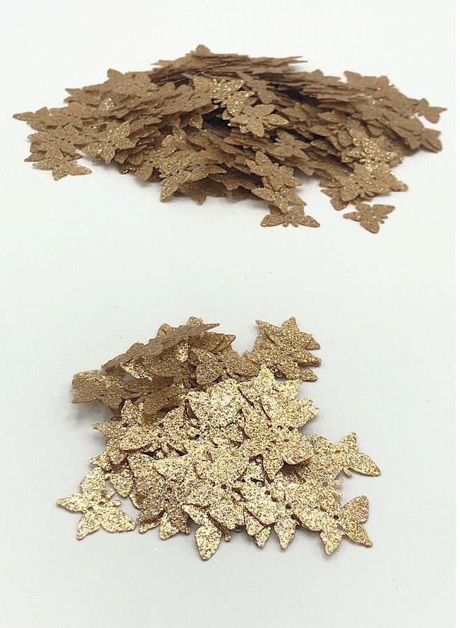 Pack of 650 Pieces Butterfly Shaped Centre two Hole Spangles or Sequins 18x12 Millimetre - Image 2