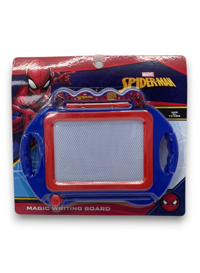 COCOBEE 500ml Insulated Stainless Steel Water Bottle – Leakproof, Odour-Free, with Soft Grip Handle – Blue (Ages 3+) + Marvel Spider-Man Magic Writing Board - Image 4