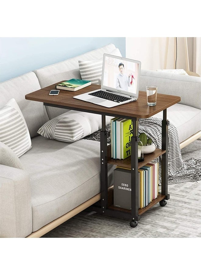 Generic - SUPAAR Adjustable Standing Desk, Small Desks for Small Spaces Portable Laptop Computer Desk, Table for Bedrooms Couch Desk for Home Office Table Mobile Rolling Desk on Wheels - Image 1