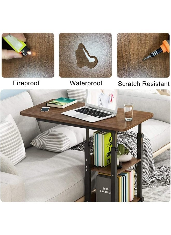 Generic - SUPAAR Adjustable Standing Desk, Small Desks for Small Spaces Portable Laptop Computer Desk, Table for Bedrooms Couch Desk for Home Office Table Mobile Rolling Desk on Wheels - Image 1