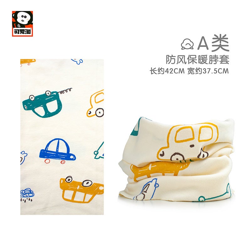 Aitao Factory Children'S Scarf Pullover Cotton Korean Scarf Boneless Neck Sleeve Warm Neck Sleeve - Image 1