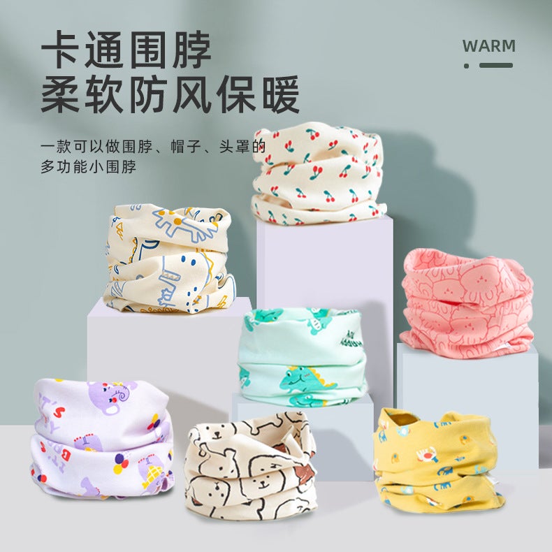 Aitao Factory Children'S Scarf Pullover Cotton Korean Scarf Boneless Neck Sleeve Warm Neck Sleeve - Image 2