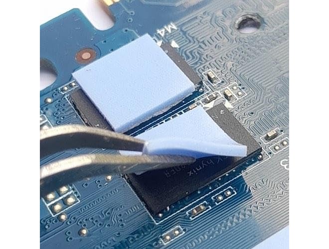 TRUEBOND 12w/mk Thermal Silicone Pad Size- 90x50x1.5mm Soft Safe Simple to Apply for SSD CPU GPU Chipset Cooling - BlUE (Pack of 1) - Image 5