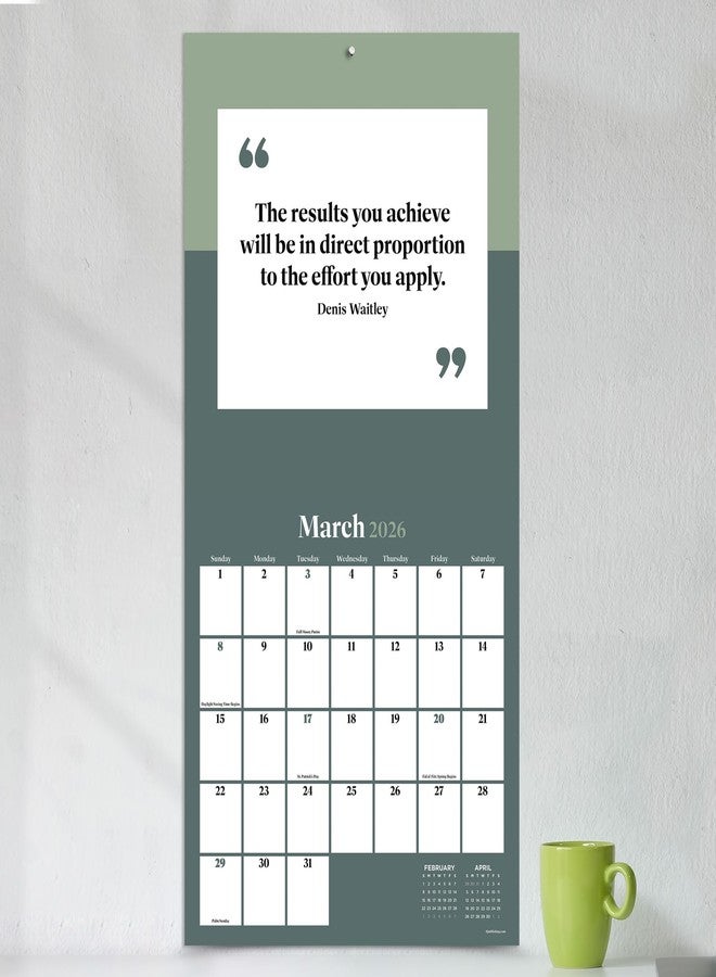 TF Publishing 2026 Inspire Wall Calendar - Large Grids for Appointments and Scheduling - Vertical Monthly Wall Calendar 2026 with Premium Matte Paper for Home and Office Organization - 12in x 12in - Image 4