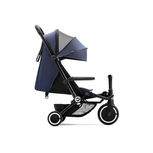 Smartrike Traveler Travel Stroller for Toddlers - Lightweight, Foldable & Compact Stroller with Near-Flat Recline, Midnight Blue - Image 1