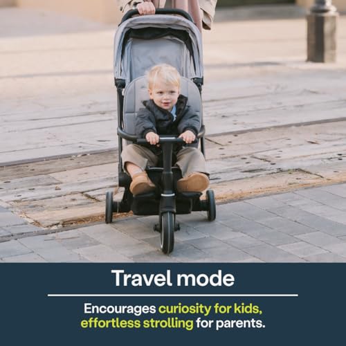 Smartrike Traveler Travel Stroller for Toddlers - Lightweight, Foldable & Compact Stroller with Near-Flat Recline, Midnight Blue - Image 3