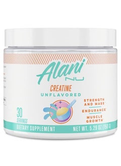Alani Nu Creatine Monohydrate Powder 150 Grams (5.29 oz), Unflavored | Pure | Micronized Creatine Powder | No Sugar, No Gluten, No Artificial Colors or Flavors | 30 Servings  - Image 1