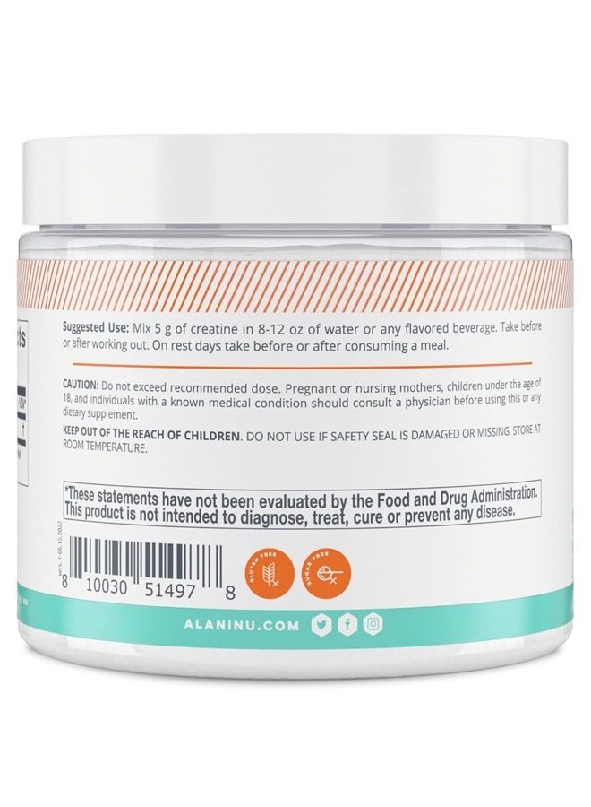 Alani Nu Creatine Monohydrate Powder 150 Grams (5.29 oz), Unflavored | Pure | Micronized Creatine Powder | No Sugar, No Gluten, No Artificial Colors or Flavors | 30 Servings  - Image 2