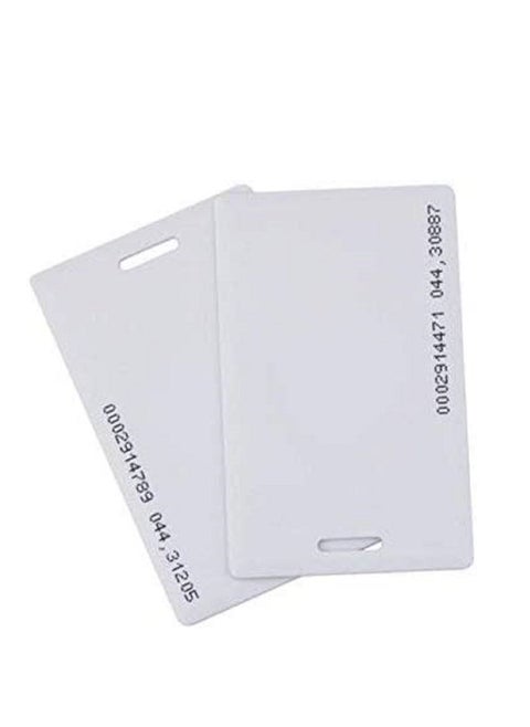 RFID 125khz Proximity Clamshell IDThick Card TK4100 Number Printed Card Compatible with EM4100 Support ID Smart Card Entry Access Control System,key Card Membership Card Not for Copy 20 pieces