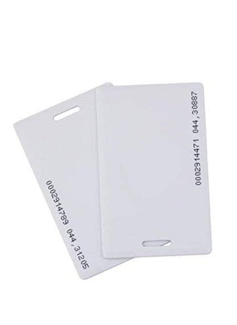 althiqahkey RFID 125khz Proximity Clamshell IDThick Card TK4100 Number Printed Card Compatible with EM4100 Support ID Smart Card Entry Access Control System,key Card Membership Card Not for Copy 20 pieces  - Image 1