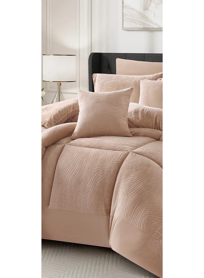 Silk Luxurious winter  bedspread, embroidered with soft velvet and fur to keep you warm - Image 3