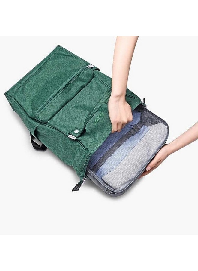 Sprqcart Polyester 7 Set Travel Organizer Bag 3 Packing Cubes + 3 Pouches + 1 Toiletry Organizer Bag (Grey, 27.99 Cm, 11 Cm) - Image 5