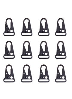 KASTWAVE Paracord Clips Enlarged Mouth Clips Hook Heavy Duty Sling Clasp Olecranon Hook Snap Hooks Sling Clips for Paracord Outdoors Bag Backpack Use Your Outdoor Enjoy a Relaxing Trip (12 Pack)  - Image 1