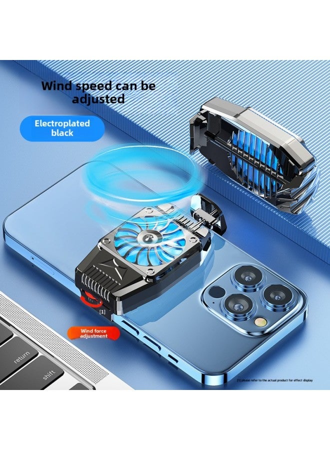 Loquat SOURCE X13 Wireless Charging 15W Semiconductor Refrigeration Magnetic Mobile Phone Radiator Live Cooling Artifact-Color:H15 Adjustable Gear 【plug-in】 Plating Black - Image 1