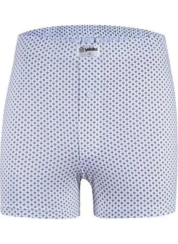 Yıldız Star Men's Combed Cotton Printed Patterned Boxer 35 - 3 Pieces