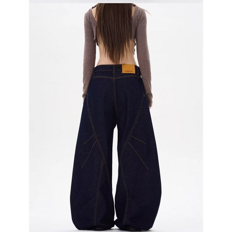 Unisex Classic Denim Jeans Loose Fit Daily Outdoor Wear - Image 4