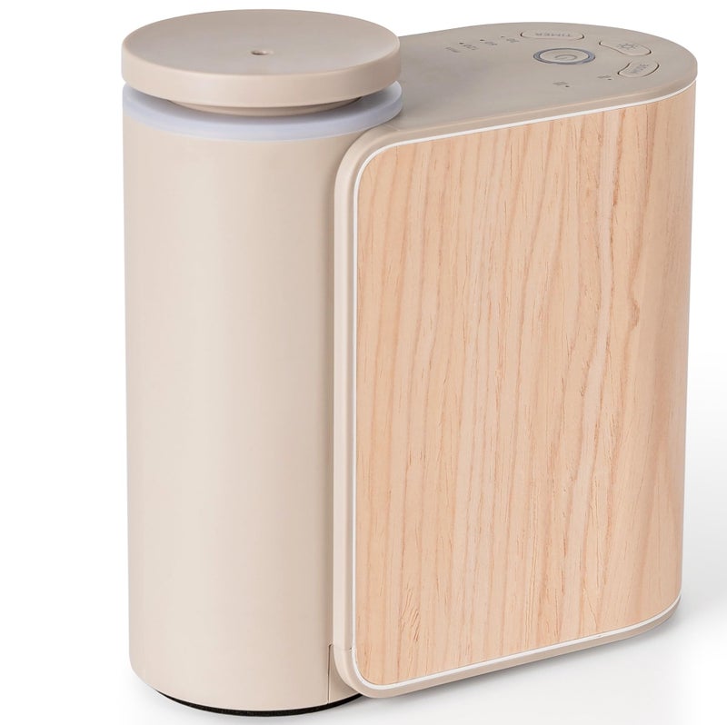 ZMARKRAFT Waterless Essential Oil Diffuser w Solid Wood Cover 3 Timers 2 Mist Modes AutoOff Quiet Dual Fluid Aroma Diffuser Portable Waterless Scent Diffuser w Lights Room Decor Aromatherapy Gift - Image 2
